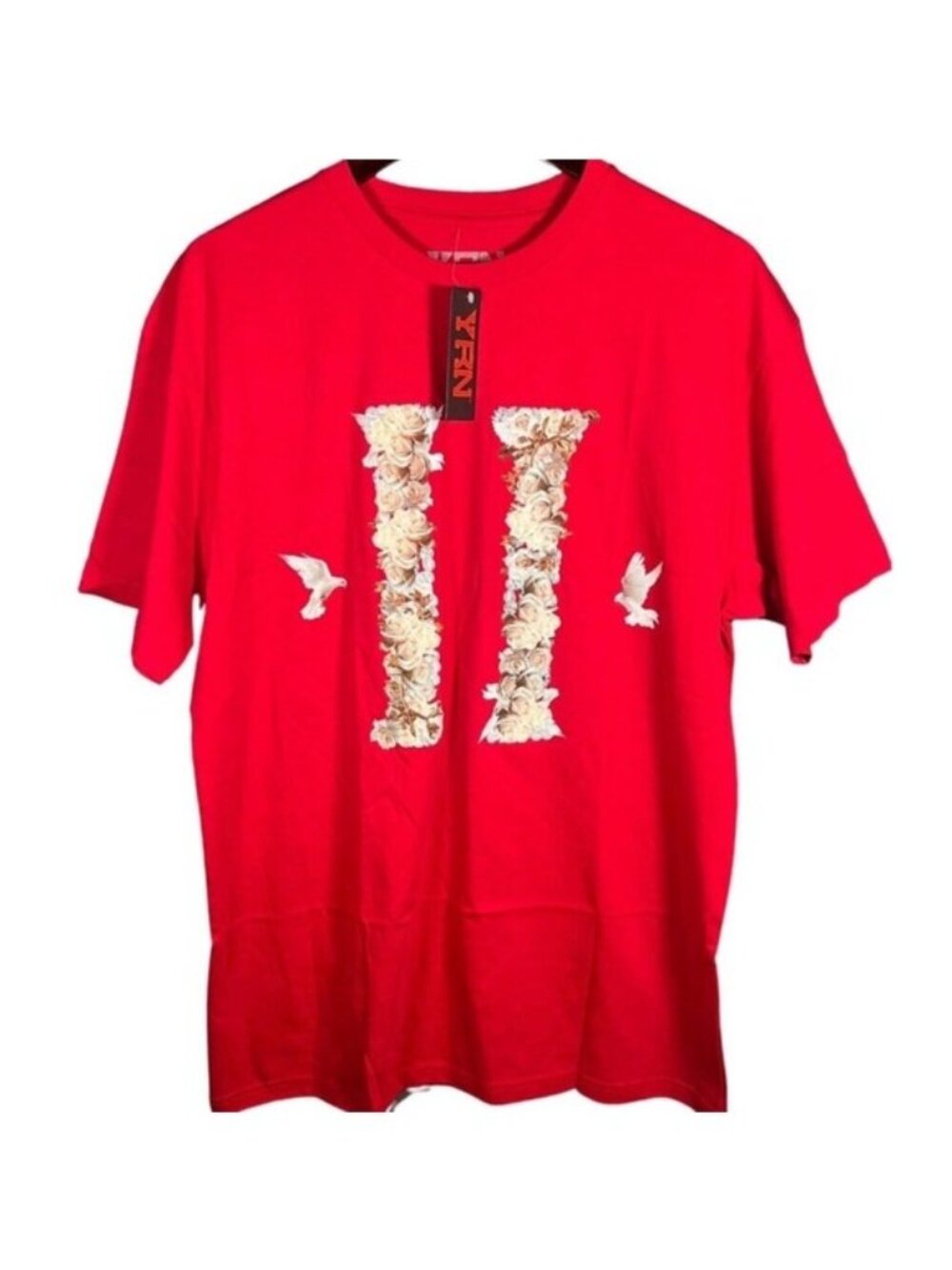 YRN Yung Rich Nation Mens Culture II Album Tee Red Graphic T-Shirt Size SM NEW